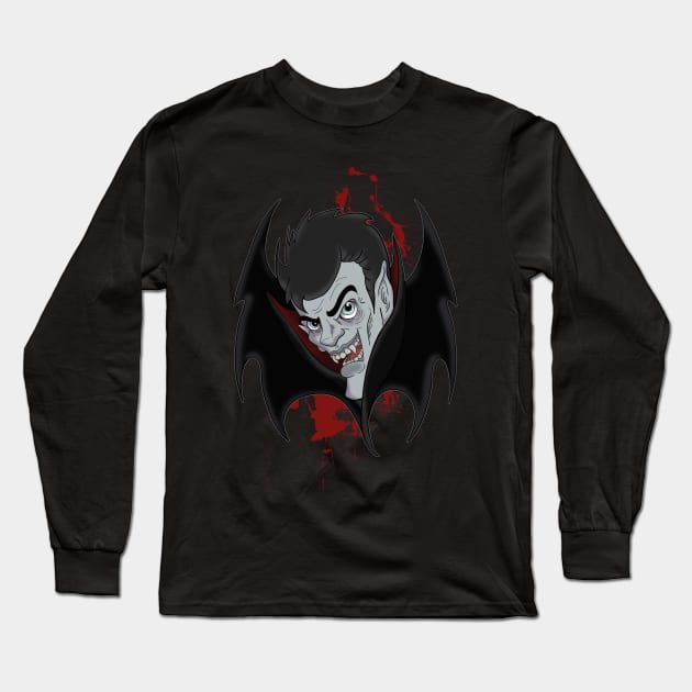 Vampire Madness Long Sleeve T-Shirt by schockgraphics